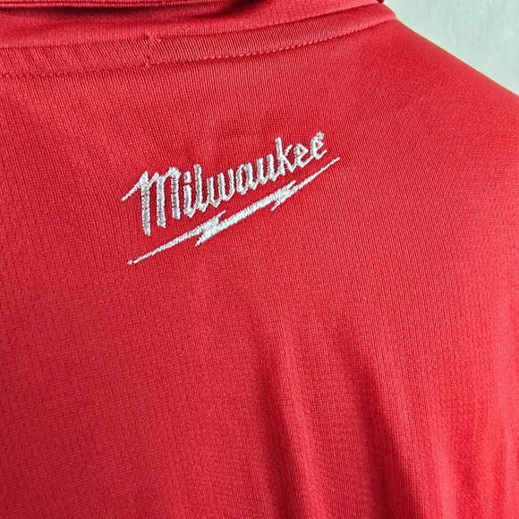 Milwaukee Tools Nike Shirt Men 3XL Red Golf Polo Dri Fit Mechanic Stretch Casual - Picture 6 of 11